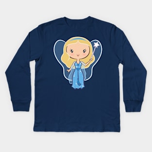 Blue Fairy CutiE Kids Long Sleeve T-Shirt